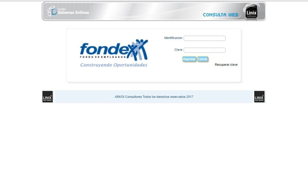 banca virtual Fondex